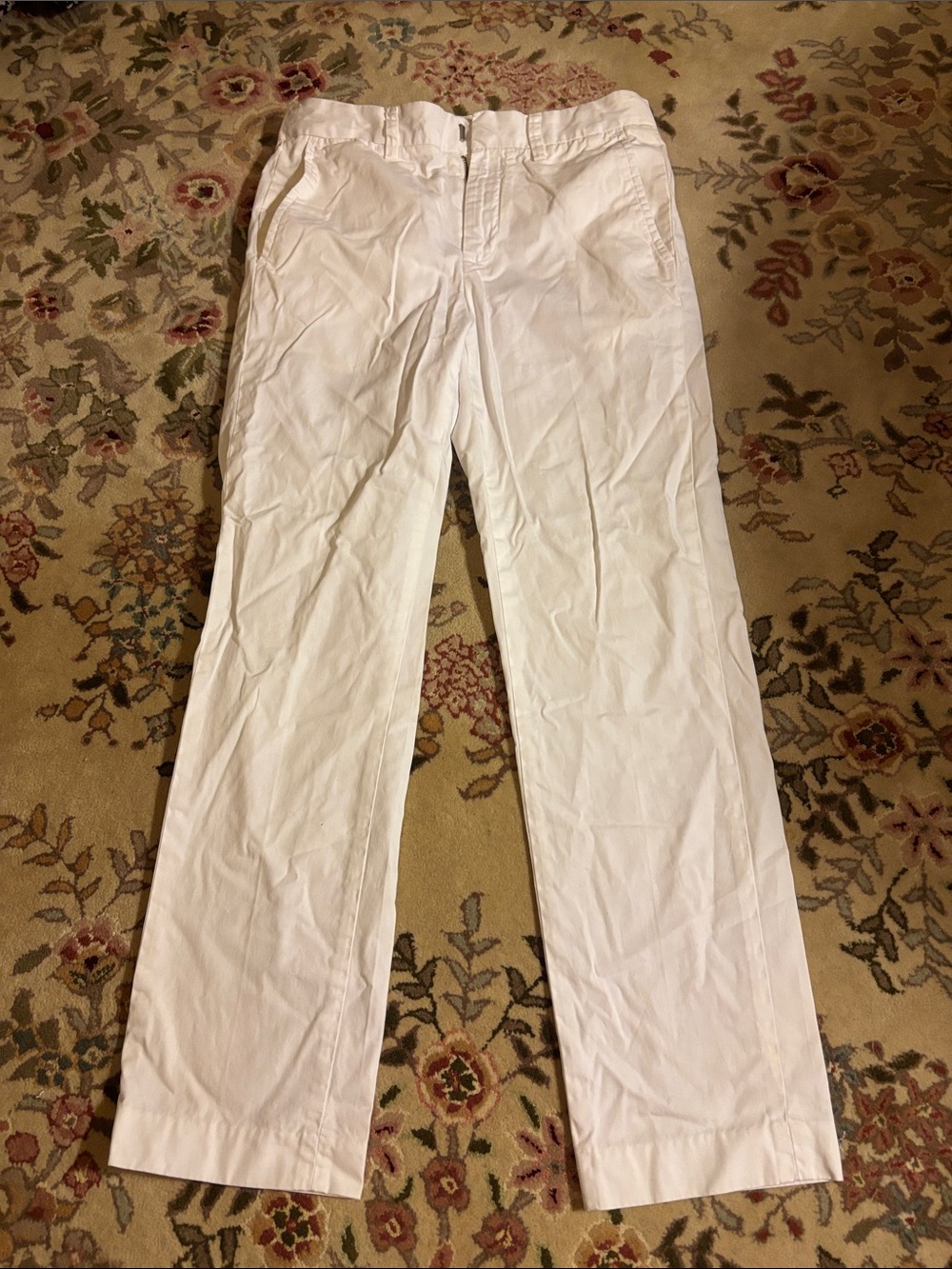 Crewcuts Boy’s Slim White Casual Chinos Pants